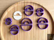 Emporte-pièces polymère en forme de demi cercles pour bijoux